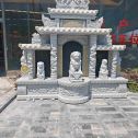 扬州芝麻白中国黑石材套墓 花岗岩墓碑