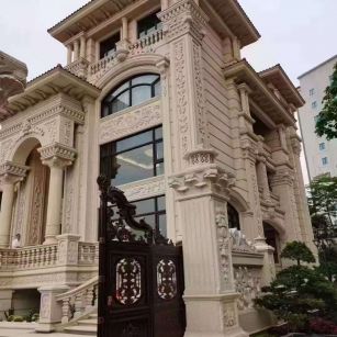 扬州黄金麻别墅外墙异形定制