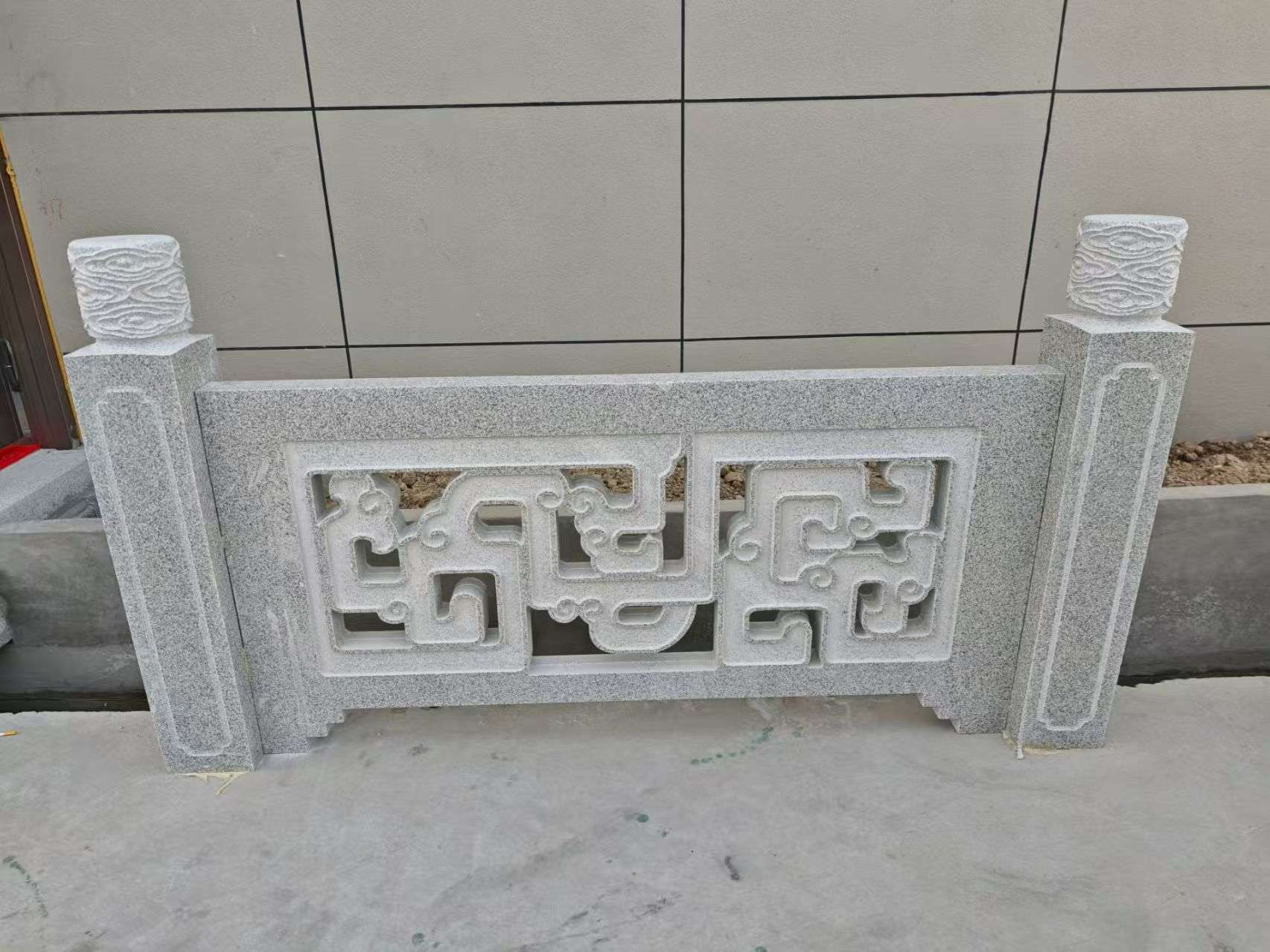 扬州芝麻白河道栏杆 桥栏杆